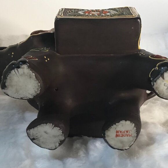 Vintage Elephant Cigarette Ashtray Match Holder - Japan - Picture 5 of 5